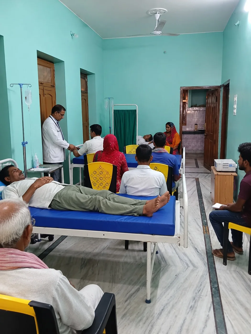 General patient care and waiting area inside Rama Clinic